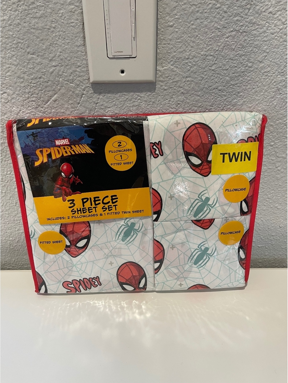 Marvel Spider-Man 3 Piece Twin Sheet Set with Pillowcases